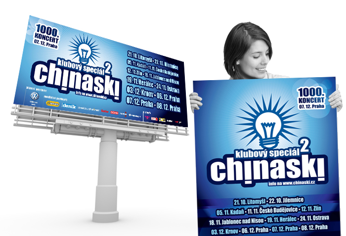 Chinaski - Klubový special 2 billboard